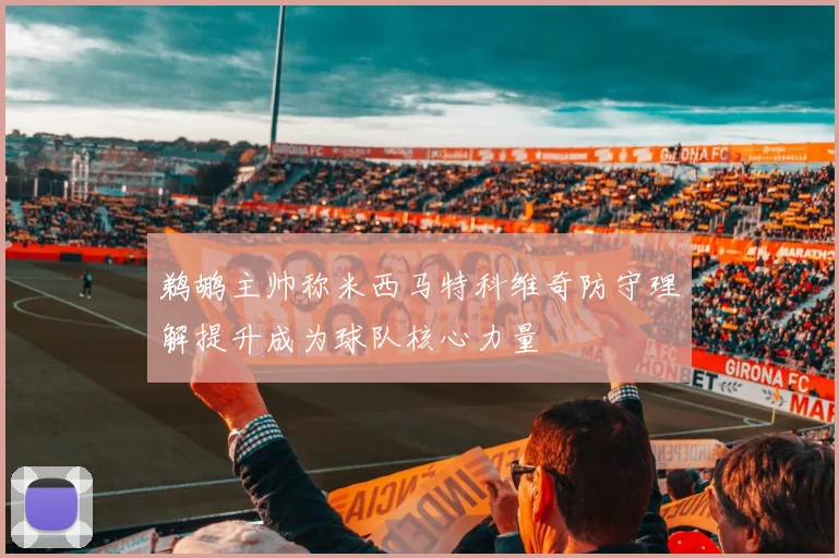 鹈鹕主帅称米西马特科维奇防守理解提升成为球队核心力量